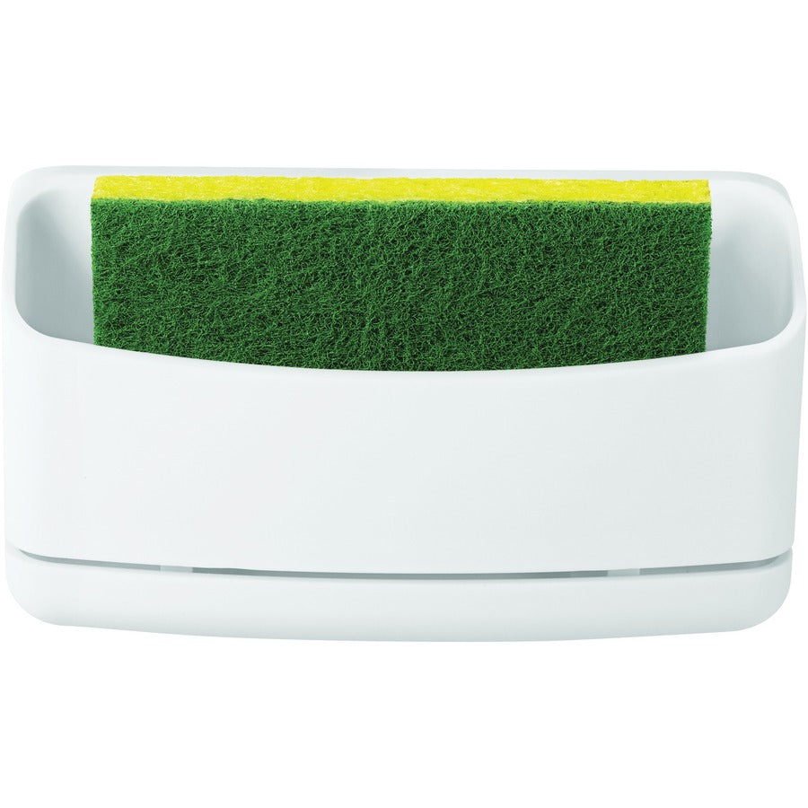 Command Under Sink Sponge Caddy - 9.4" Height x 12" Width x 7.8" Depth - White - 1 / Pack