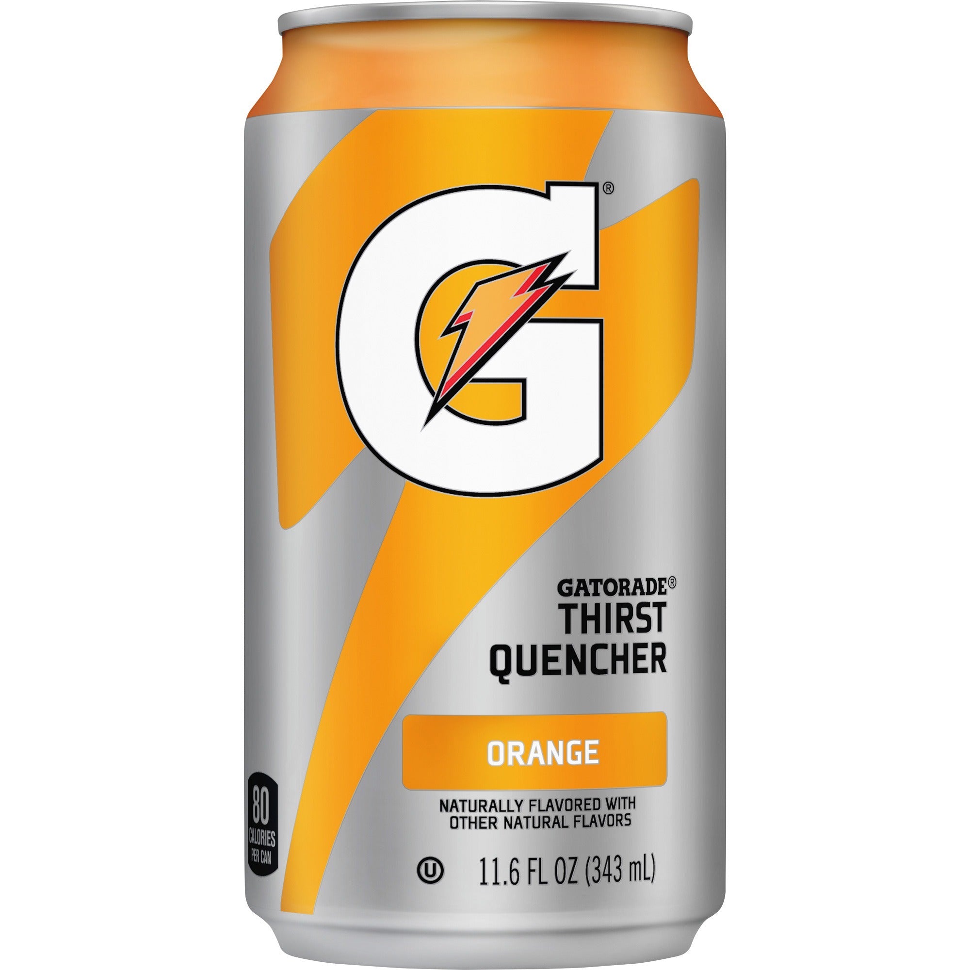 Quaker Oats Orange-Flavored Thirst Quencher - Ready-to-Drink - 11.60 fl oz (343 mL) - Can - 24 / Carton