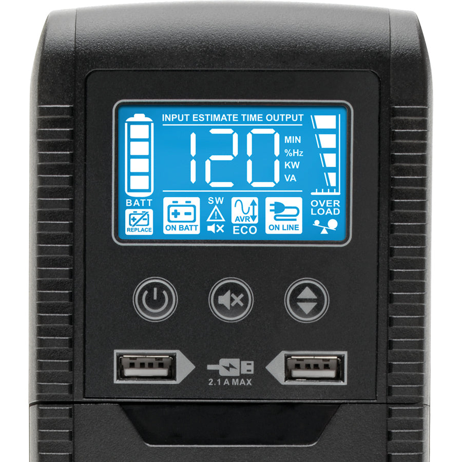ECO Series Desktop UPS Systems with USB Monitoring, 10 Outlets, 1,440 VA, 316 J