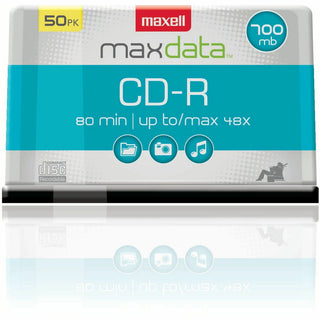 CD-R Discs, 700 MB/80 min, 48x, Spindle, Silver, 50/Pack