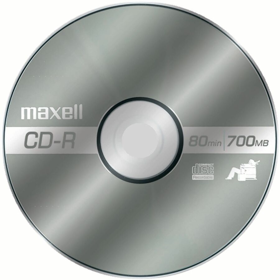 CD-R Discs, 700 MB/80 min, 48x, Spindle, Silver, 50/Pack