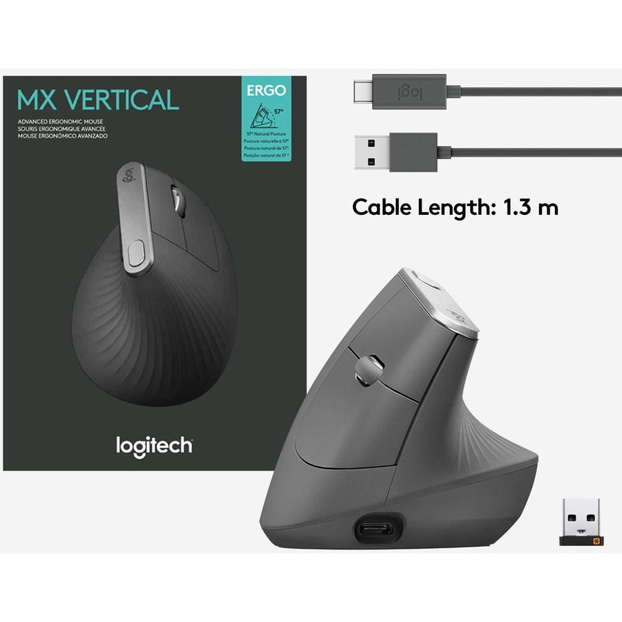 logitech-mx-vertical-advanced-ergonomic-mouse-optical-cable-wireless-bluetooth-radio-frequency-graphite-1-pack-usb-type-c-4000-dpi-scroll-wheel-4-buttons-right-handed_log910005447 - 8