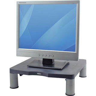 Standard Monitor Riser, 13.38" x 13.63" x 2" to 4", Graphite, Supports 60 lbs