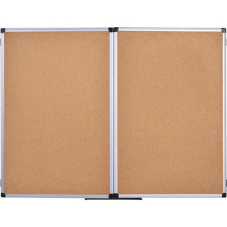 MasterVision Trio Magnetic Whiteboard - 36" (3 ft) Width x 96" (8 ft) Height - White Surface - Rectangle - Magnetic - Assembly Required - 1 Each