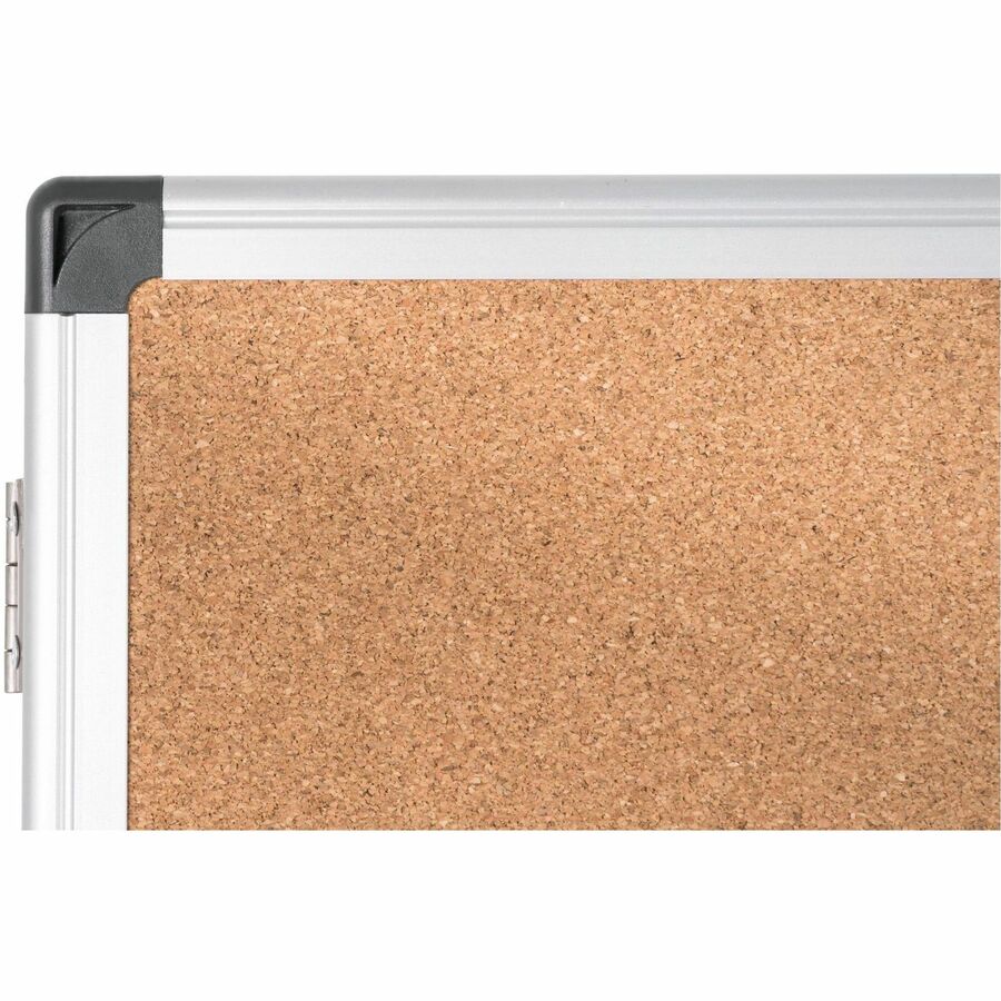 MasterVision Trio Magnetic Whiteboard - 36" (3 ft) Width x 96" (8 ft) Height - White Surface - Rectangle - Magnetic - Assembly Required - 1 Each