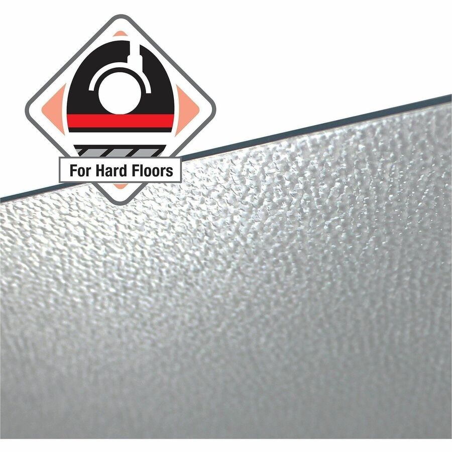 Ecotex Enhanced Polymer Rectangular Chair Mat with Anti-Slip Backing for Hard Floors - 48" x 60" - Hard Floor, Pile Carpet, Home, Office - 60" Length x 48" Width x 0.075" Depth x 0.075" Thickness - Rectangular - Polymer - Clear - 1Each - TAA Com