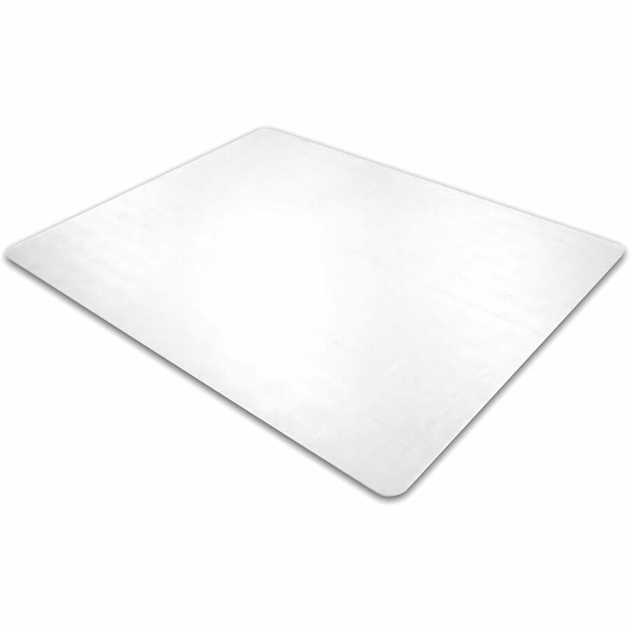 Ecotex Enhanced Polymer Rectangular Chair Mat with Anti-Slip Backing for Hard Floors - 48" x 60" - Hard Floor, Pile Carpet, Home, Office - 60" Length x 48" Width x 0.075" Depth x 0.075" Thickness - Rectangular - Polymer - Clear - 1Each - TAA Com
