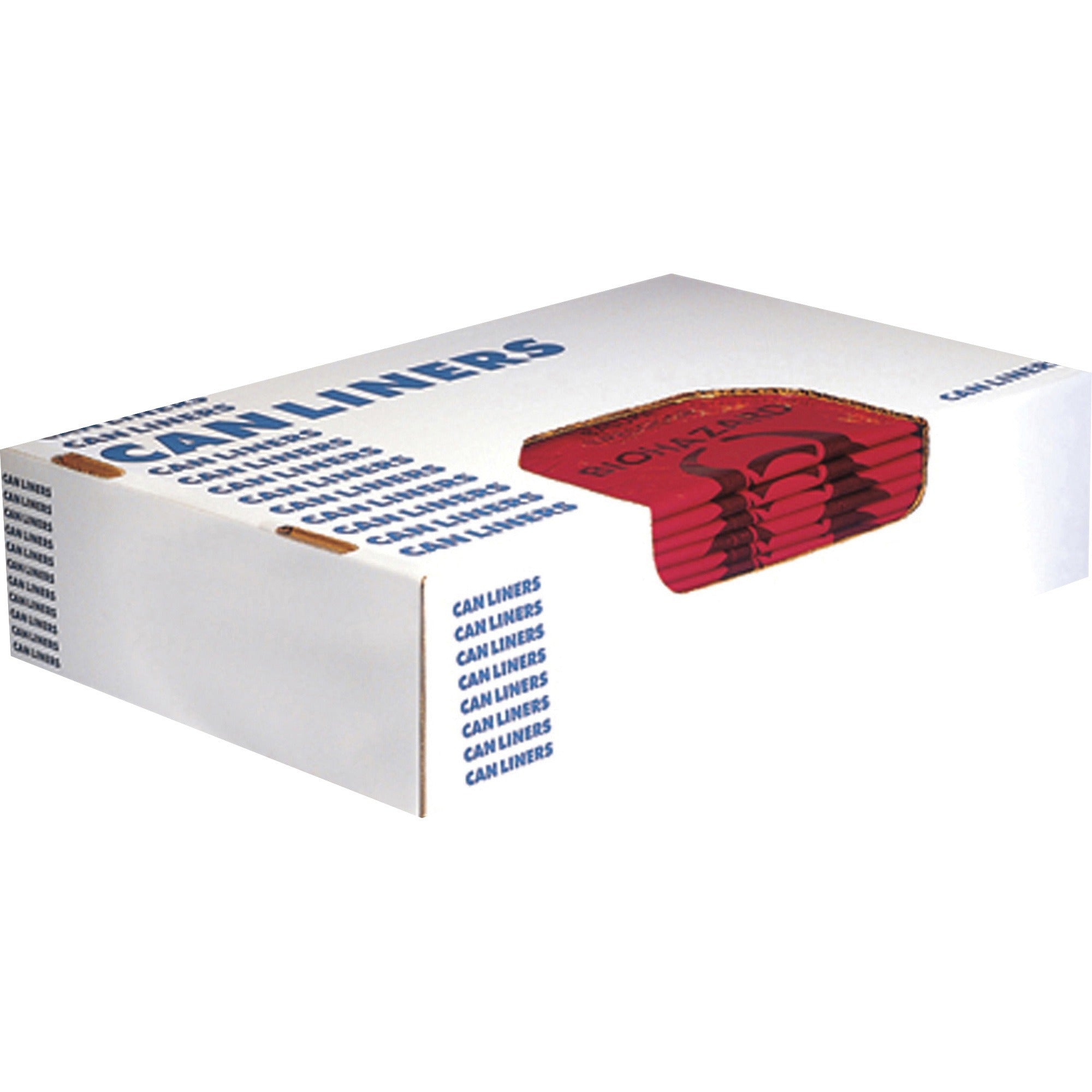 Heritage 1.3 mil Color-coded Can Liner - 30 gal Capacity - 30" Width x 43" Length - 1.30 mil (33 Micron) Thickness - Low Density - Red - 200/CartonCan - Commercial, Healthcare
