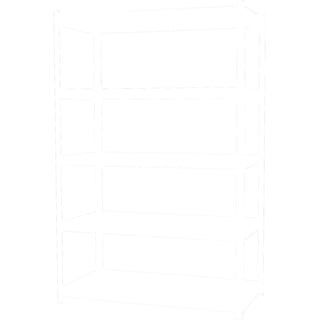 Lorell Iron Horse 2300 lb Capacity Riveted Shelving - 5 Shelf(ves) - 72" Height x 48" Width x 24" Depth - 30% Recycled - Black - Steel, Particleboard - 1 Each