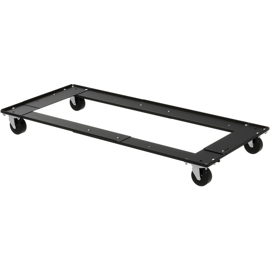 Lorell Commercial Cabinet Dolly - Metal - x 42" Width x 24" Depth x 4" Height - Black - 1 Each