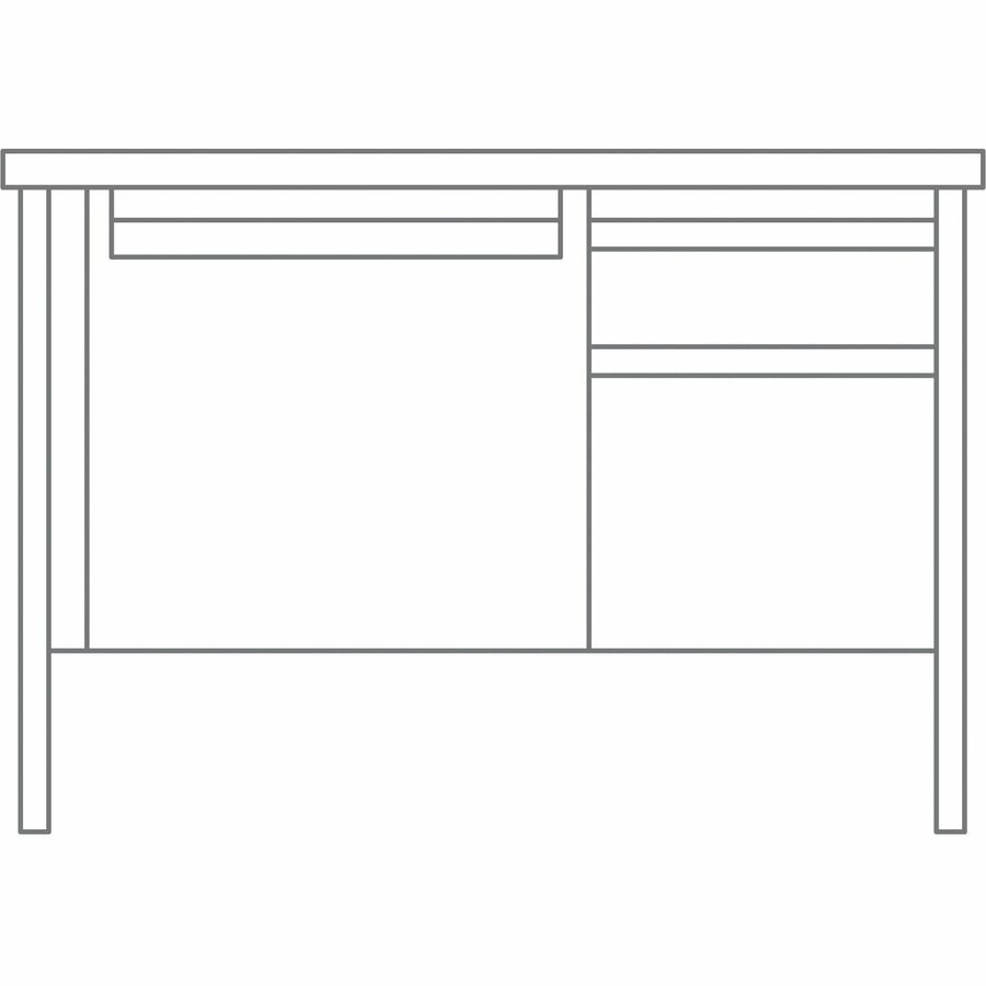 lorell-fortress-series-48-right-pedestal-teachers-desk-48-x-30295-box-file-drawers-single-pedestal-on-right-side-t-mold-edge-finish-gray_llr66940 - 3