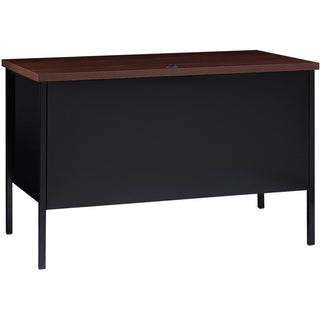 Lorell Fortress Series 45-1/2" Right Single-Pedestal Desk - 45.5" x 24"29.5" , 1.1" Top - Box, File Drawer(s) - Single Pedestal on Right Side - Square Edge