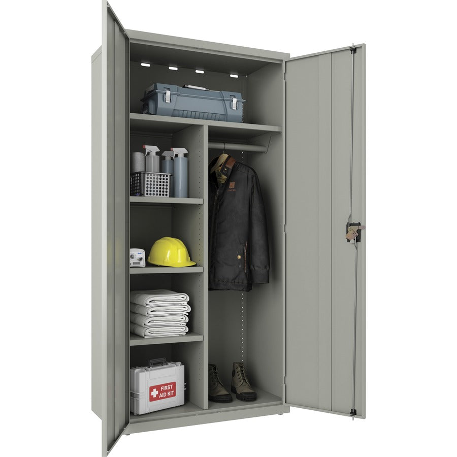 lorell-fortress-series-wardrobe-cabinet-18-x-36-x-72-2-x-doors-locking-door-gray-steel-recycled_llr66967 - 5