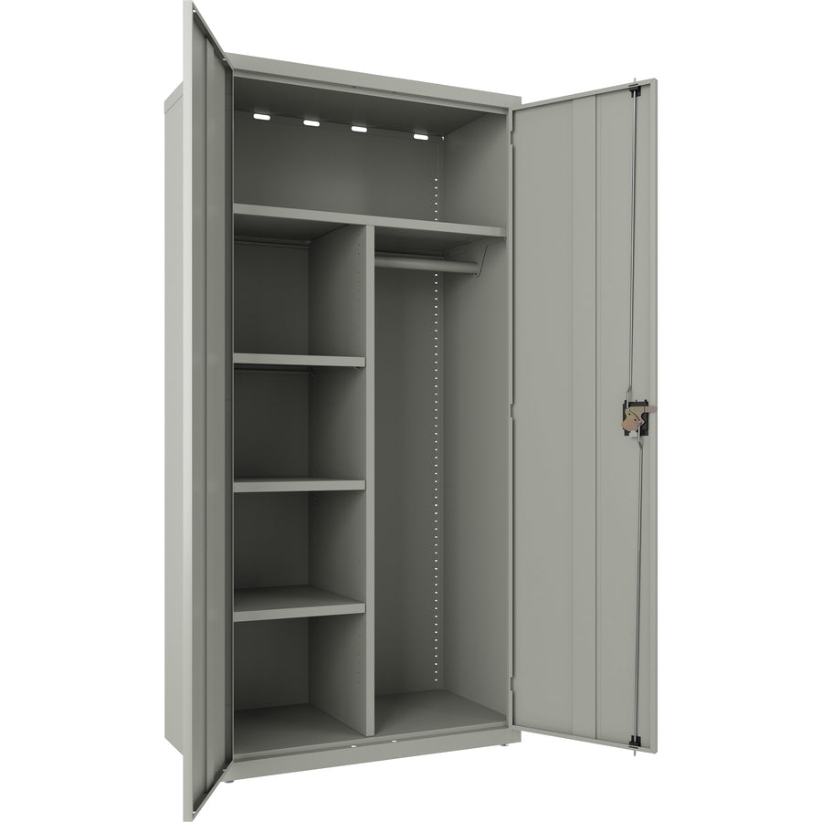 lorell-fortress-series-wardrobe-cabinet-18-x-36-x-72-2-x-doors-locking-door-gray-steel-recycled_llr66967 - 4