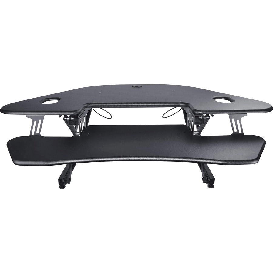 Lorell Corner Desk Riser - 40 lb Load Capacity - 18" Height x 45.5" Width - Desktop - Black