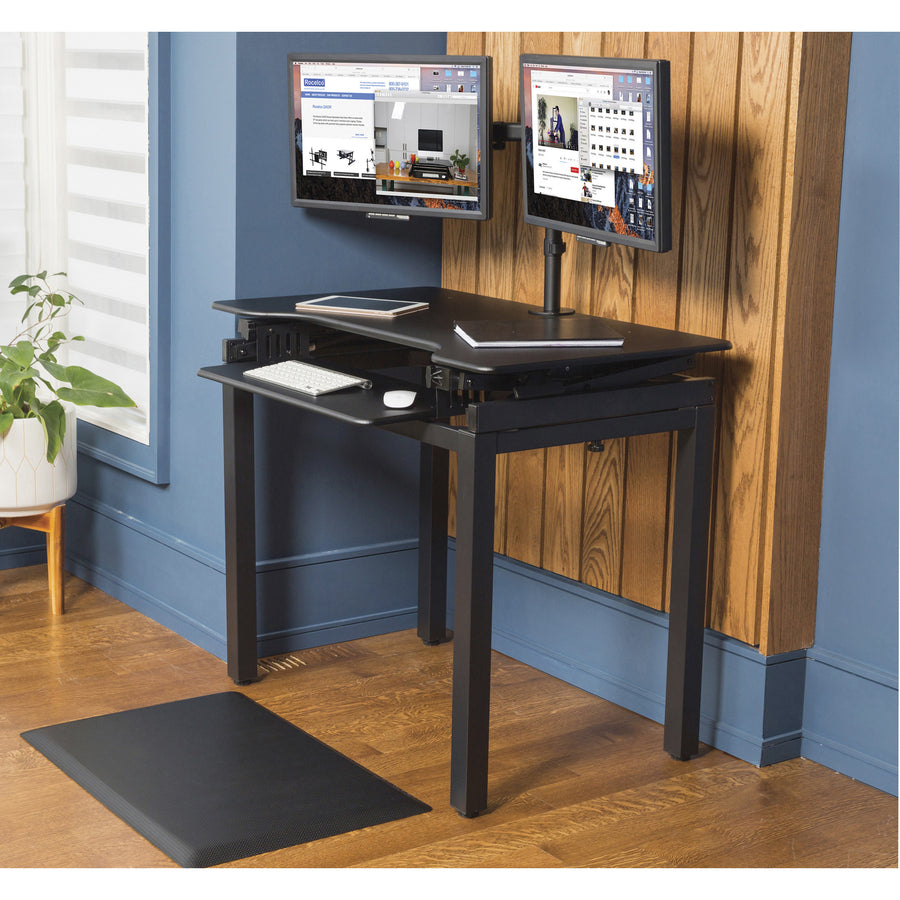 lorell-adjustable-desk-riser-floor-stand-29-height-x-36-width-x-228-depth-floor-steel-black_llr82015 - 3