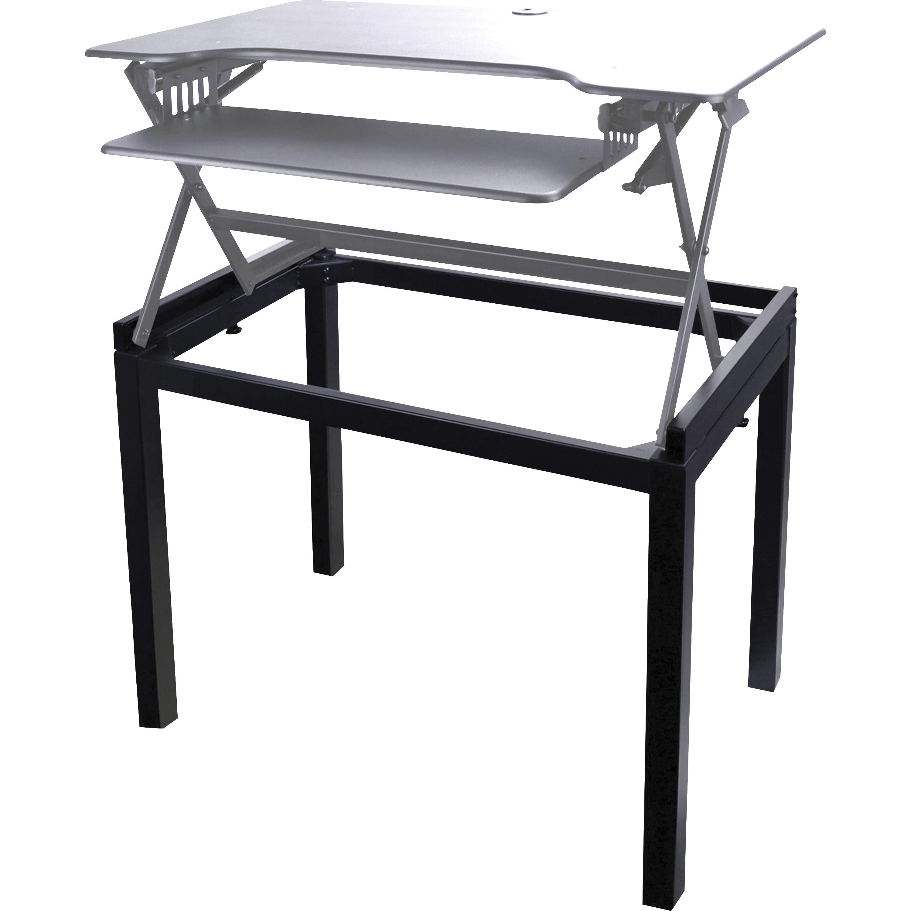lorell-adjustable-desk-riser-floor-stand-29-height-x-36-width-x-228-depth-floor-steel-black_llr82015 - 2