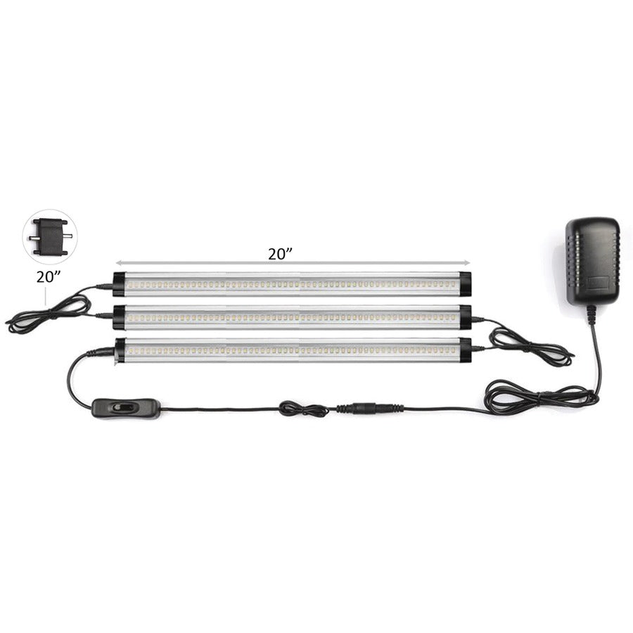 lorell-led-task-lighting-starter-kit-1-height-2-width-led-bulb-1350-lm-lumens-silver-black-for-furniture_llr82020 - 3