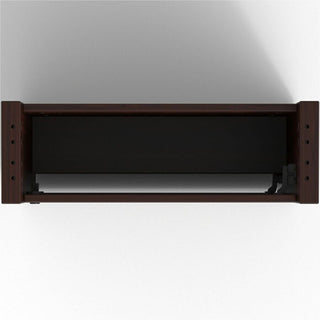 Lorell Prominence 2.0 Slim Modular Table Base - Mahogany Base - 28" Height x 24" Width x 8" Depth - Assembly Required - 1 Each