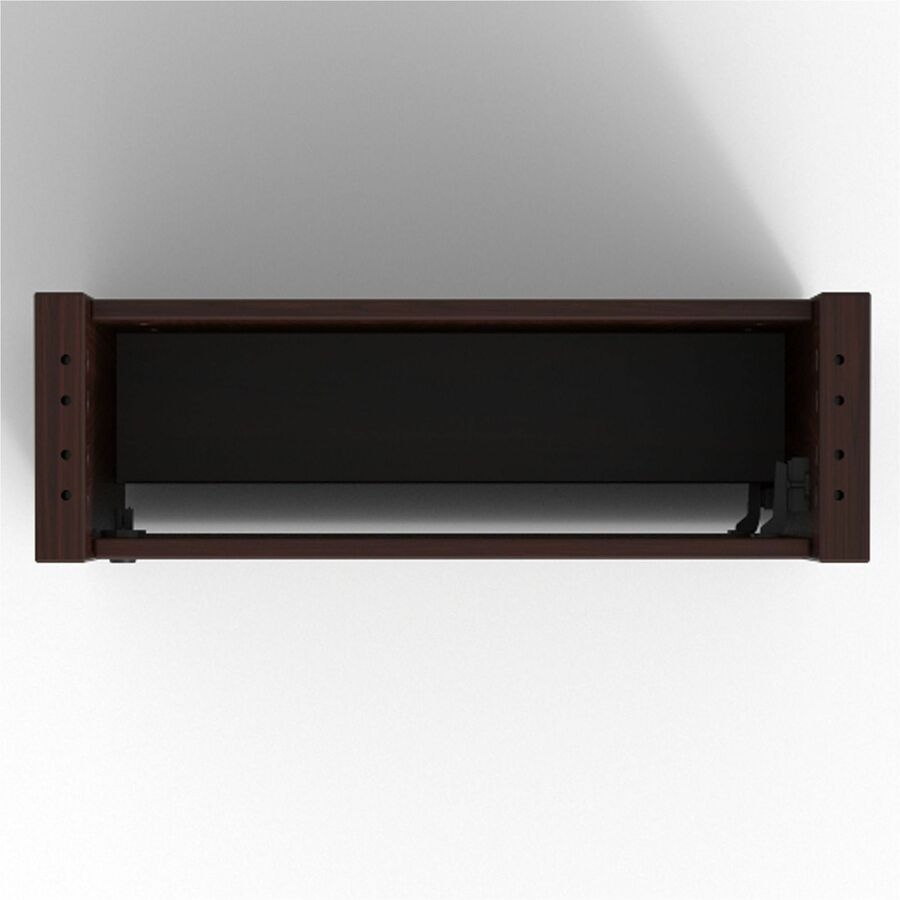 Lorell Prominence 2.0 Modular Table Base with Door - Mahogany Base - 28" Height x 24" Width x 8" Depth - Assembly Required - 1 Each