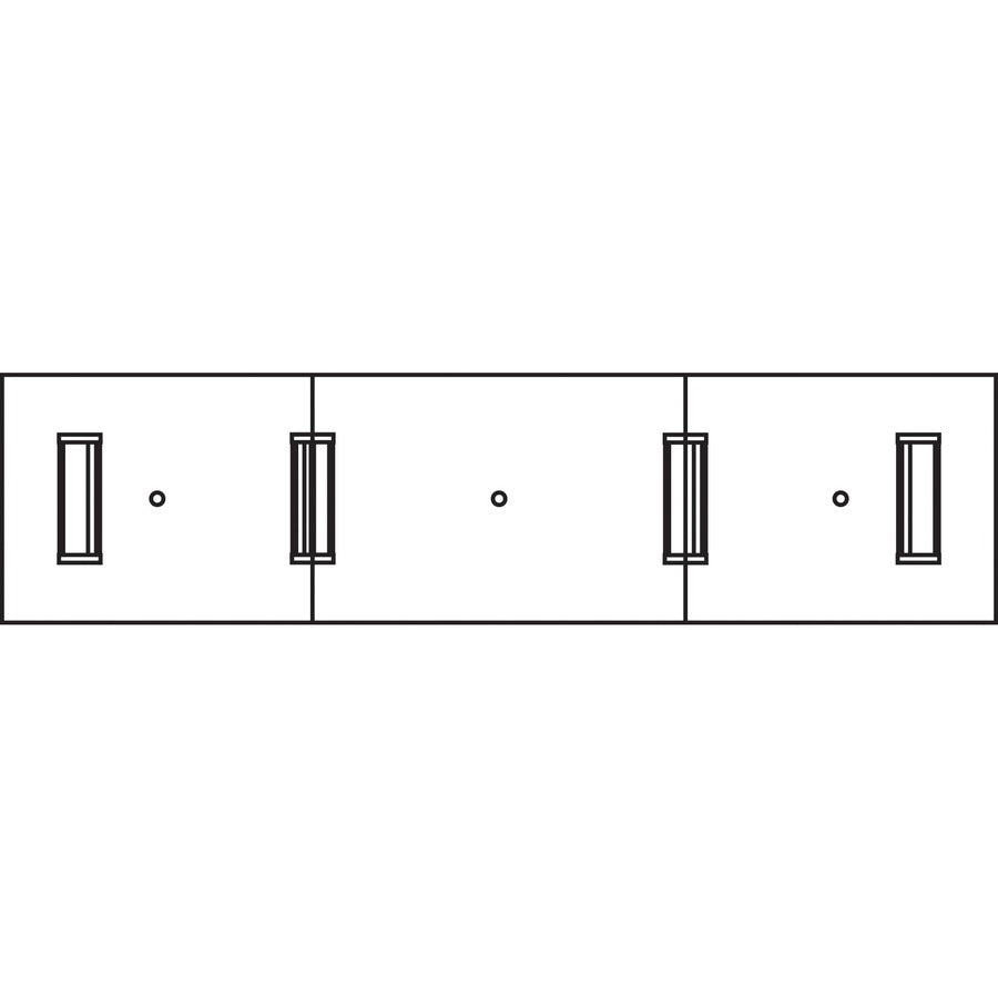 Lorell Prominence 2.0 Modular Table Base with Door - Mahogany Base - 28" Height x 24" Width x 8" Depth - Assembly Required - 1 Each - 6