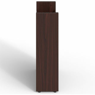 Lorell Prominence 2.0 Modular Table Base with Door - Mahogany Base - 28" Height x 24" Width x 8" Depth - Assembly Required - 1 Each