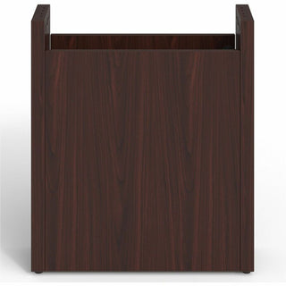 Lorell Prominence 2.0 Modular Table Base with Door - Mahogany Base - 28" Height x 24" Width x 8" Depth - Assembly Required - 1 Each
