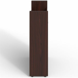 Lorell Prominence 2.0 Modular Table Base with Door - Mahogany Base - 28" Height x 24" Width x 8" Depth - Assembly Required - 1 Each