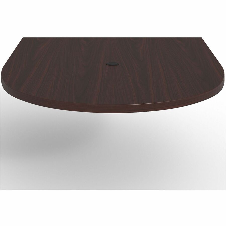 Lorell Prominence 2.0 Half-Racetrack Conference Tabletop - For - Table TopMahogany Racetrack, Laminated Top x 60" Table Top Width x 48" Table Top Depth x 1.50" Table Top Thickness - Assembly Required - 1 Each