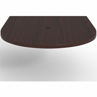 Lorell Prominence 2.0 Half-Racetrack Conference Tabletop - For - Table TopMahogany Racetrack, Laminated Top x 60" Table Top Width x 48" Table Top Depth x 1.50" Table Top Thickness - Assembly Required - 1 Each