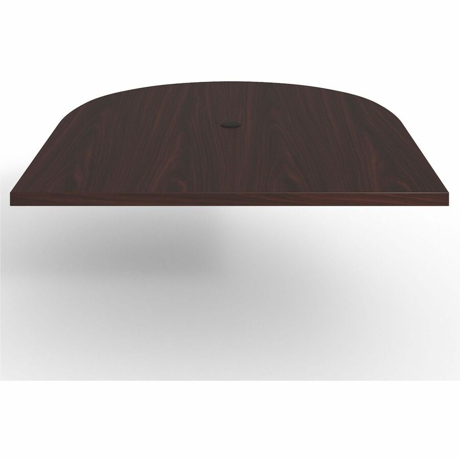 Lorell Prominence 2.0 Half-Racetrack Conference Tabletop - For - Table TopMahogany Racetrack, Laminated Top x 60" Table Top Width x 48" Table Top Depth x 1.50" Table Top Thickness - Assembly Required - 1 Each