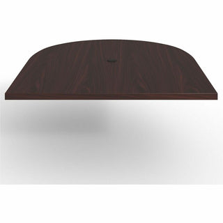 Lorell Prominence 2.0 Half-Racetrack Conference Tabletop - For - Table TopMahogany Racetrack, Laminated Top x 60" Table Top Width x 48" Table Top Depth x 1.50" Table Top Thickness - Assembly Required - 1 Each