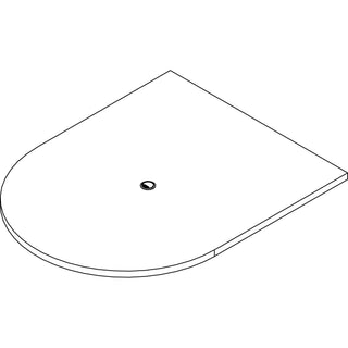 Lorell Prominence 2.0 Half-Racetrack Conference Tabletop - For - Table TopMahogany Racetrack, Laminated Top x 60" Table Top Width x 48" Table Top Depth x 1.50" Table Top Thickness - Assembly Required - 1 Each