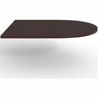 Lorell Prominence 2.0 Half-Racetrack Conference Tabletop - For - Table TopMahogany Racetrack, Laminated Top x 60" Table Top Width x 48" Table Top Depth x 1.50" Table Top Thickness - Assembly Required - 1 Each