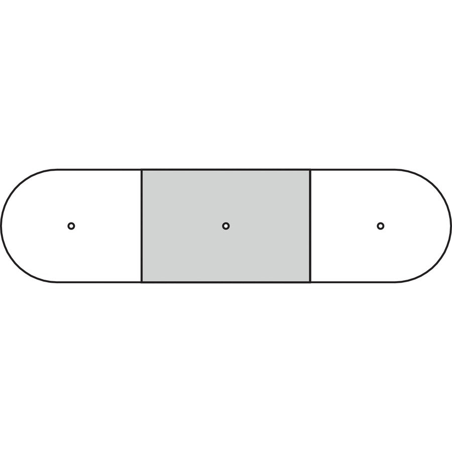 lorell-prominence-20-half-racetrack-conference-tabletop-for-table-topespresso-racetrack-laminated-top-x-72-table-top-width-x-48-table-top-depth-x-150-table-top-thickness-assembly-required-1-each_llrpoc4872es - 4