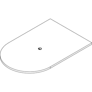 lorell-prominence-20-half-racetrack-conference-tabletop-for-table-topespresso-racetrack-laminated-top-x-72-table-top-width-x-48-table-top-depth-x-150-table-top-thickness-assembly-required-1-each_llrpoc4872es - 2