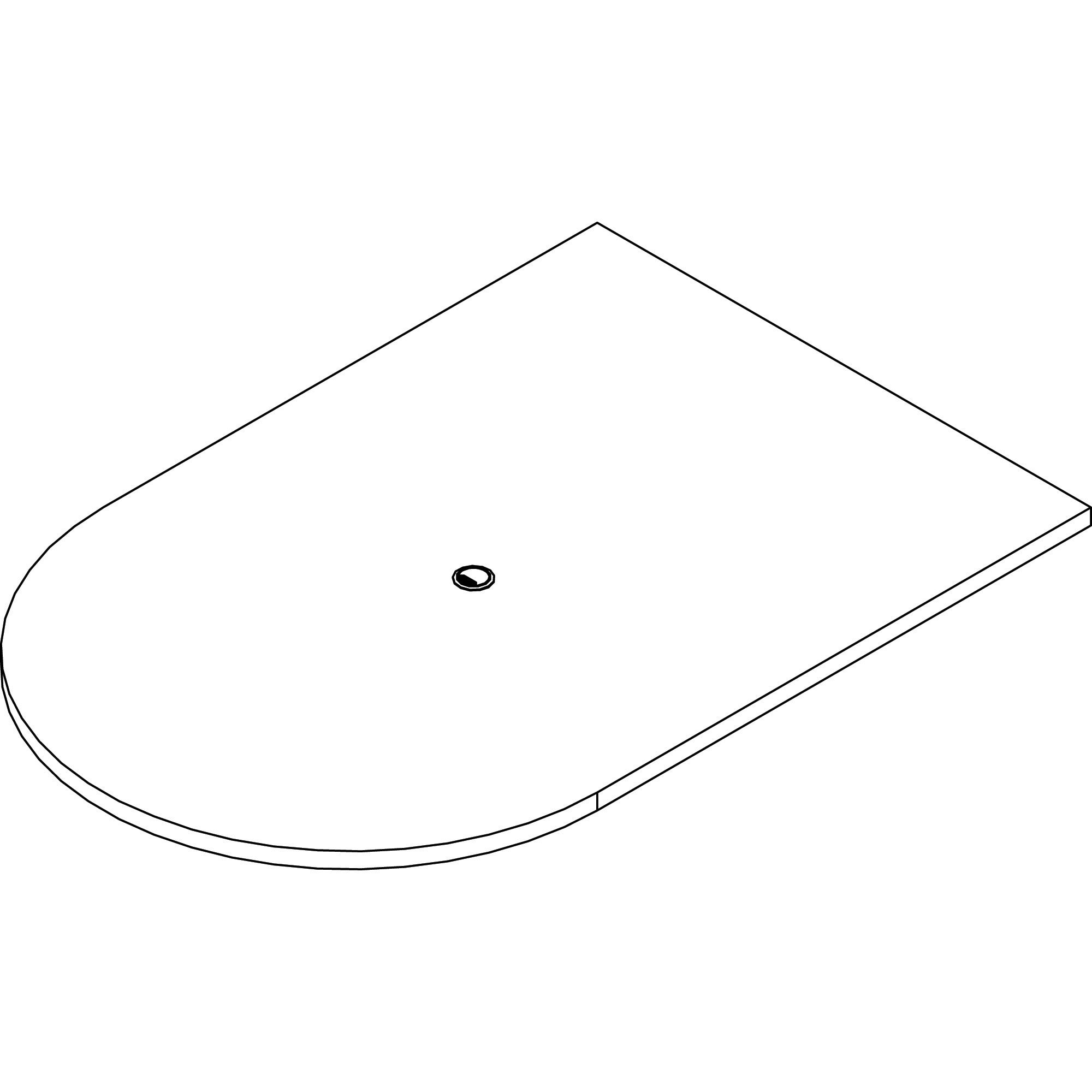 Lorell Prominence 2.0 Half-Racetrack Conference Tabletop - For - Table TopMahogany Racetrack, Laminated Top x 72" Table Top Width x 48" Table Top Depth x 1.50" Table Top Thickness - Assembly Required - 1 Each