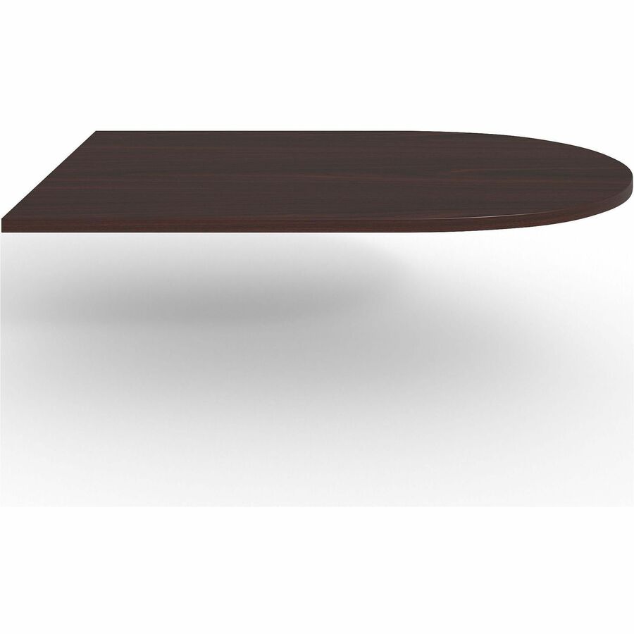 Lorell Prominence 2.0 Half-Racetrack Conference Tabletop - For - Table TopMahogany Racetrack, Laminated Top x 72" Table Top Width x 48" Table Top Depth x 1.50" Table Top Thickness - Assembly Required - 1 Each