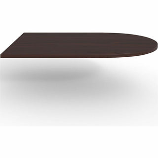 Lorell Prominence 2.0 Half-Racetrack Conference Tabletop - For - Table TopMahogany Racetrack, Laminated Top x 72" Table Top Width x 48" Table Top Depth x 1.50" Table Top Thickness - Assembly Required - 1 Each