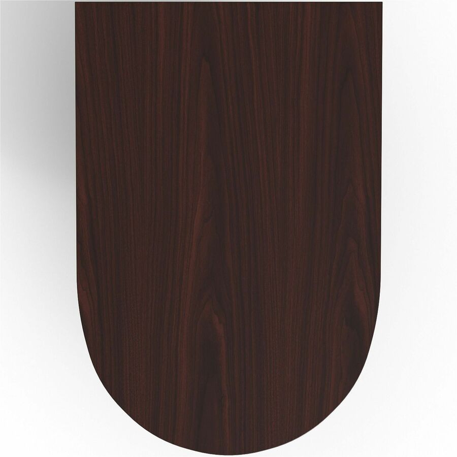 Lorell Prominence 2.0 Half-Racetrack Conference Tabletop - For - Table TopMahogany Racetrack, Laminated Top x 72" Table Top Width x 48" Table Top Depth x 1.50" Table Top Thickness - Assembly Required - 1 Each