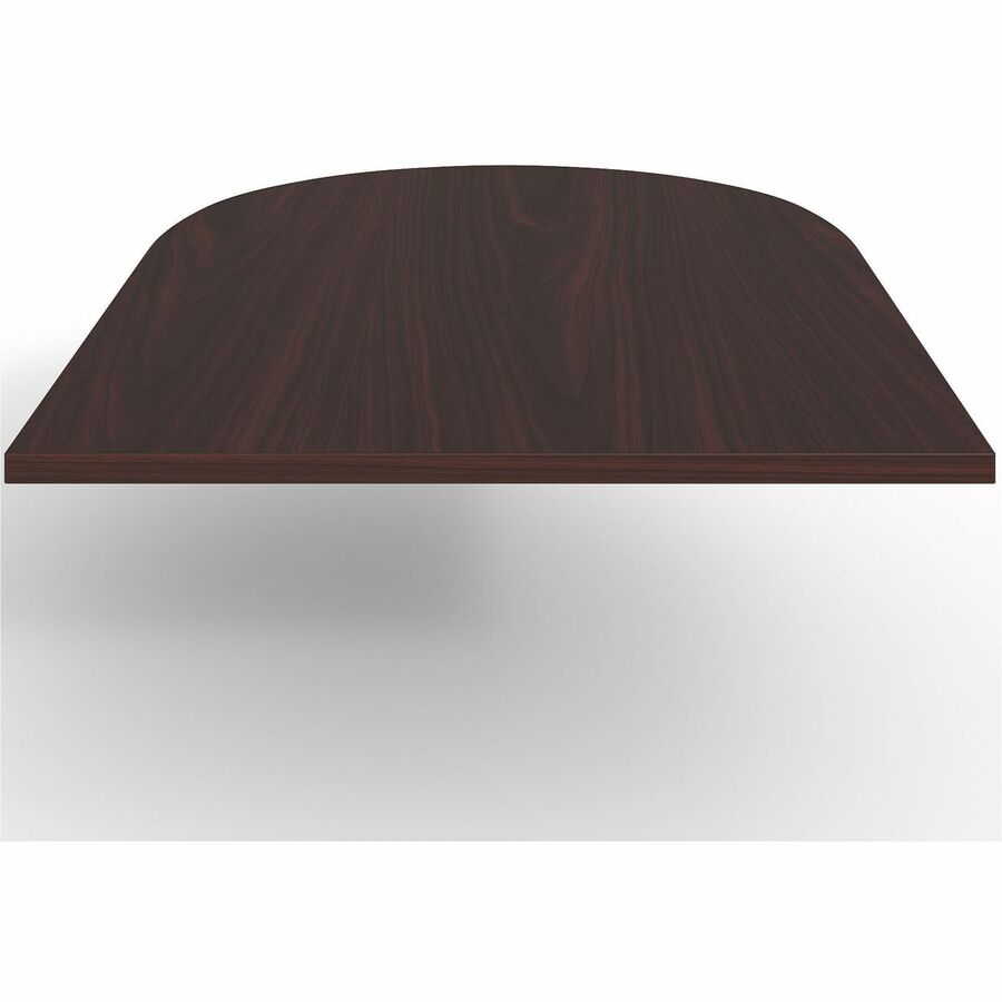 Lorell Prominence 2.0 Half-Racetrack Conference Tabletop - For - Table TopMahogany Racetrack, Laminated Top x 72" Table Top Width x 48" Table Top Depth x 1.50" Table Top Thickness - Assembly Required - 1 Each