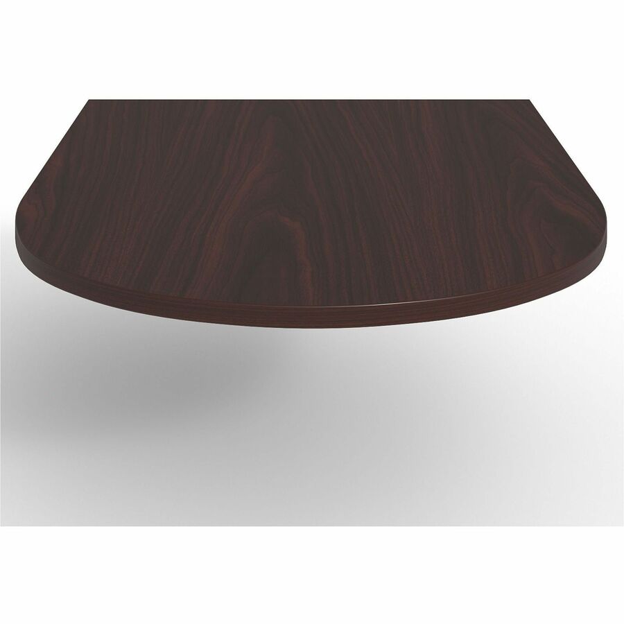 Lorell Prominence 2.0 Half-Racetrack Conference Tabletop - For - Table TopMahogany Racetrack, Laminated Top x 72" Table Top Width x 48" Table Top Depth x 1.50" Table Top Thickness - Assembly Required - 1 Each