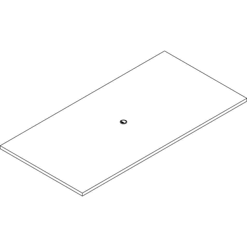 Lorell Prominence 2.0 Rectangular Conference Tabletop - For - Table TopMahogany Rectangle, Laminated Top x 96" Table Top Width x 48" Table Top Depth x 1.50" Table Top Thickness - Assembly Required - 1 Each