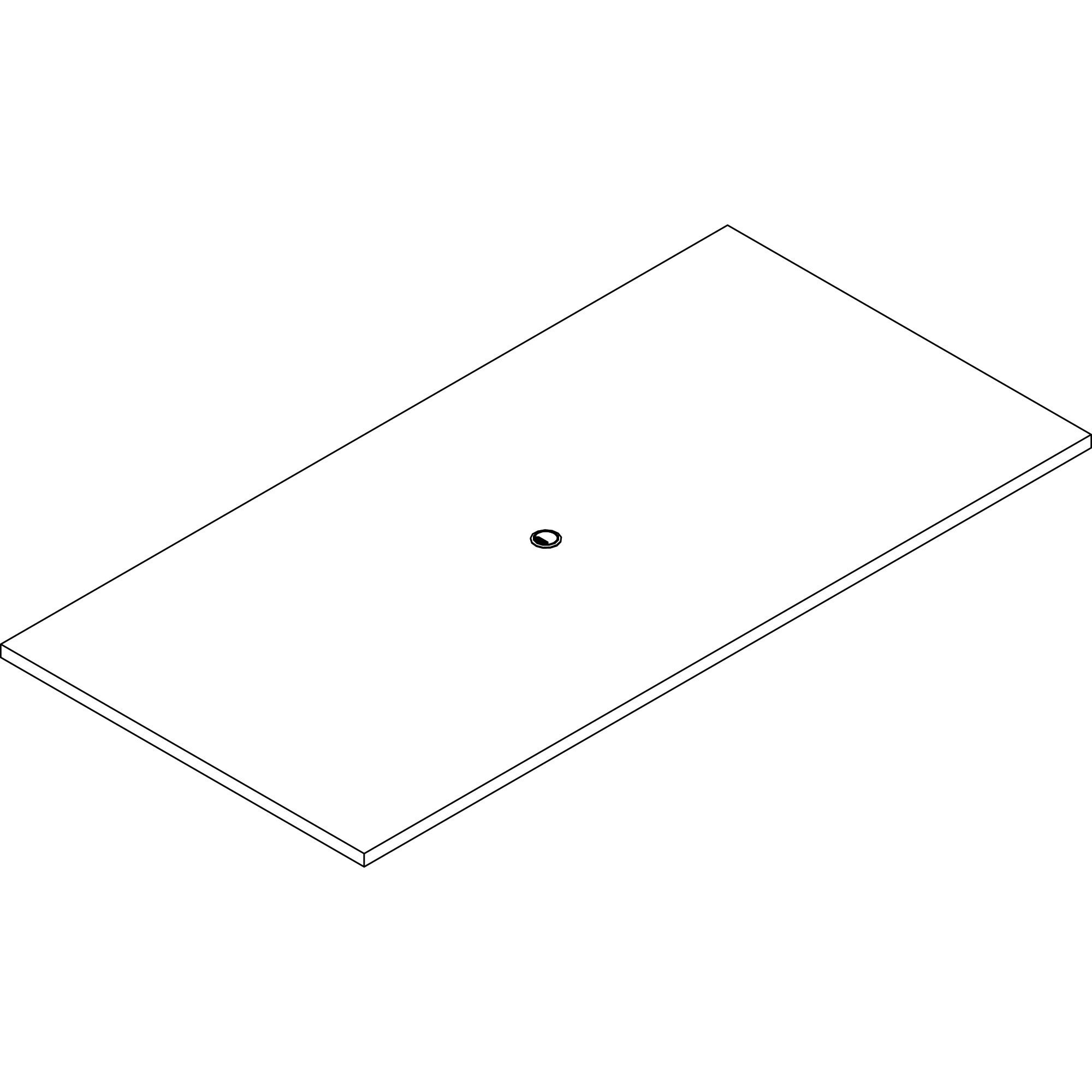 Lorell Prominence 2.0 Rectangular Conference Tabletop - For - Table TopMahogany Rectangle, Laminated Top x 96" Table Top Width x 48" Table Top Depth x 1.50" Table Top Thickness - Assembly Required - 1 Each