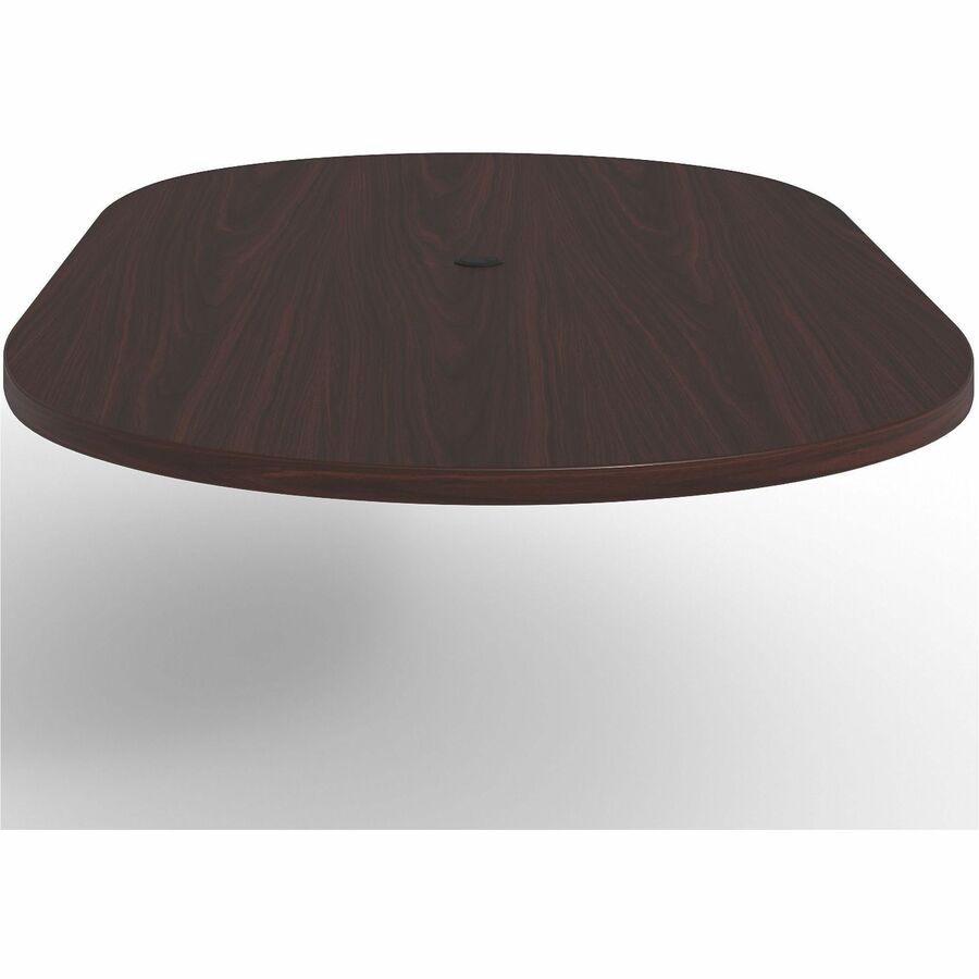 Lorell Prominence 2.0 Racetrack Conference Tabletop - For - Table TopMahogany Racetrack, Laminated Top x 96" Table Top Width x 48" Table Top Depth x 1.50" Table Top Thickness - Assembly Required - 1 Each