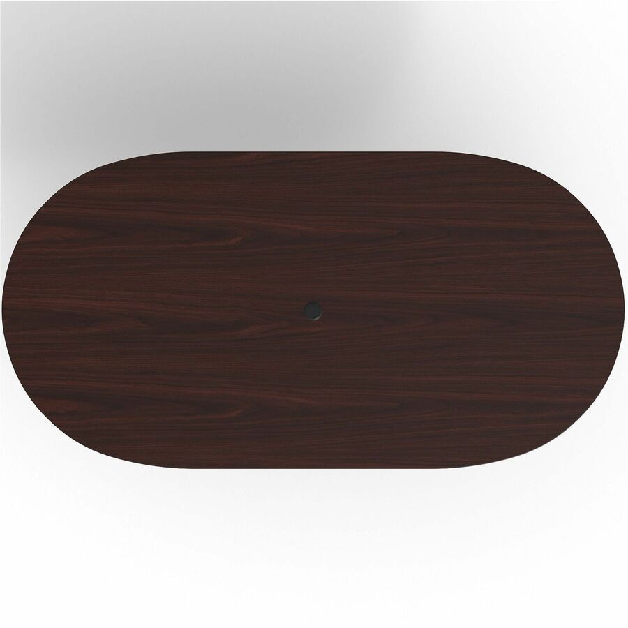Lorell Prominence 2.0 Racetrack Conference Tabletop - For - Table TopMahogany Racetrack, Laminated Top x 96" Table Top Width x 48" Table Top Depth x 1.50" Table Top Thickness - Assembly Required - 1 Each