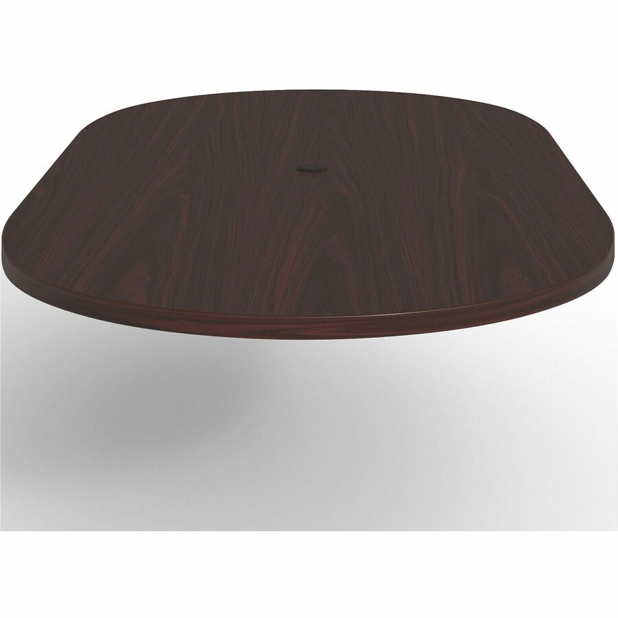 Lorell Prominence 2.0 Racetrack Conference Tabletop - For - Table TopMahogany Racetrack, Laminated Top x 96" Table Top Width x 48" Table Top Depth x 1.50" Table Top Thickness - Assembly Required - 1 Each
