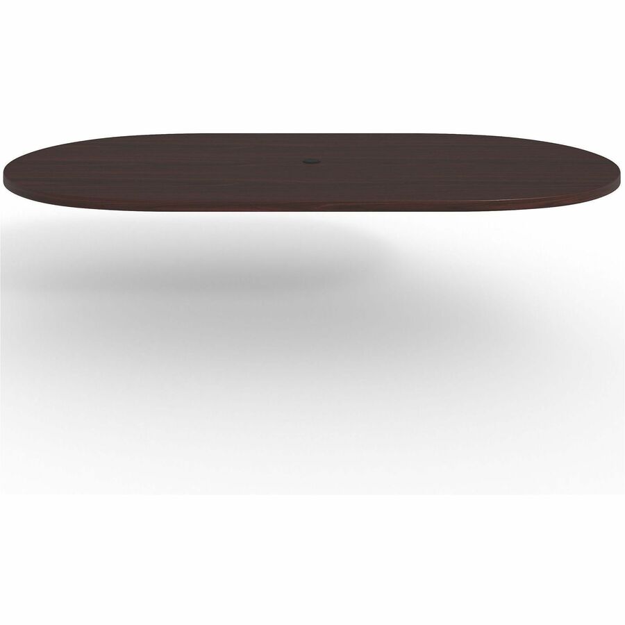 Lorell Prominence 2.0 Racetrack Conference Tabletop - For - Table TopMahogany Racetrack, Laminated Top x 96" Table Top Width x 48" Table Top Depth x 1.50" Table Top Thickness - Assembly Required - 1 Each