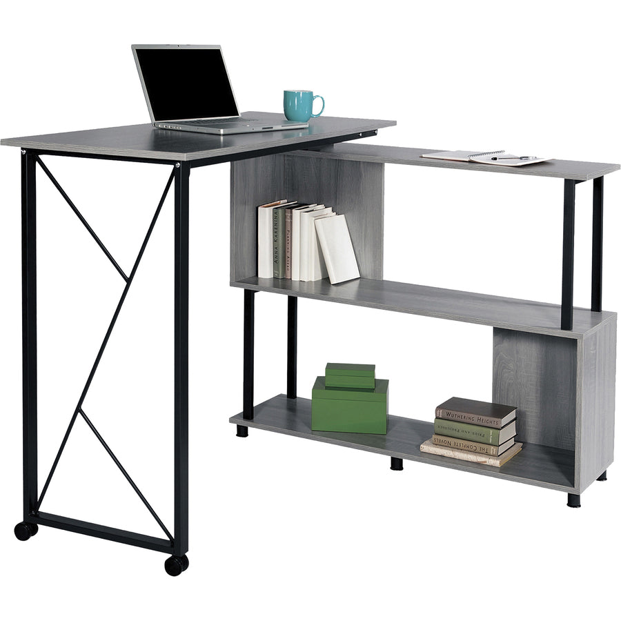 safco-mood-rotating-worksurface-standing-desk-box-1-of-2-for-table-toprectangle-top-x-5325-table-top-width-x-2175-table-top-depth-4225-height-assembly-required-laminated-gray-powder-coated-steel-1-each_saf1904grkda - 2