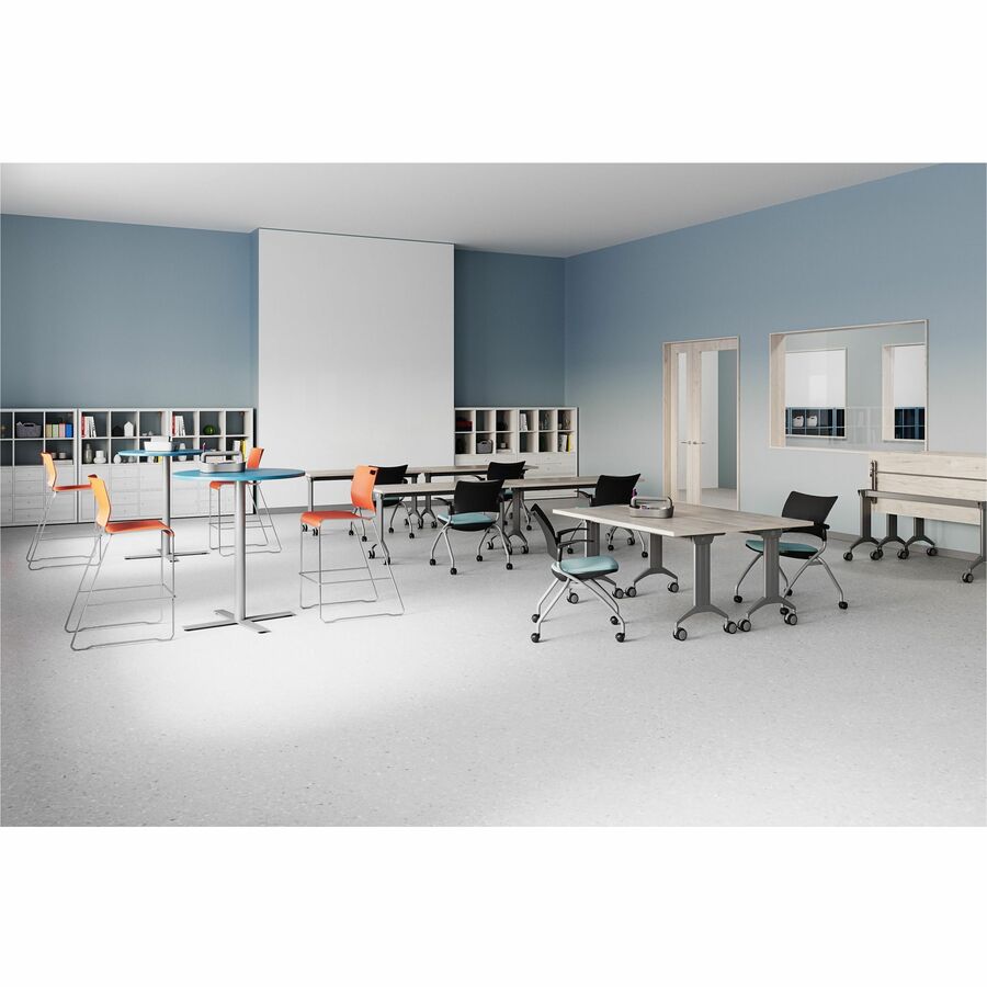 Special-T Link 72" Table Flip Base - Metallic Silver Flip Base - 27.75" Height x 17.50" Width x 69" Length - Assembly Required - 1 Each